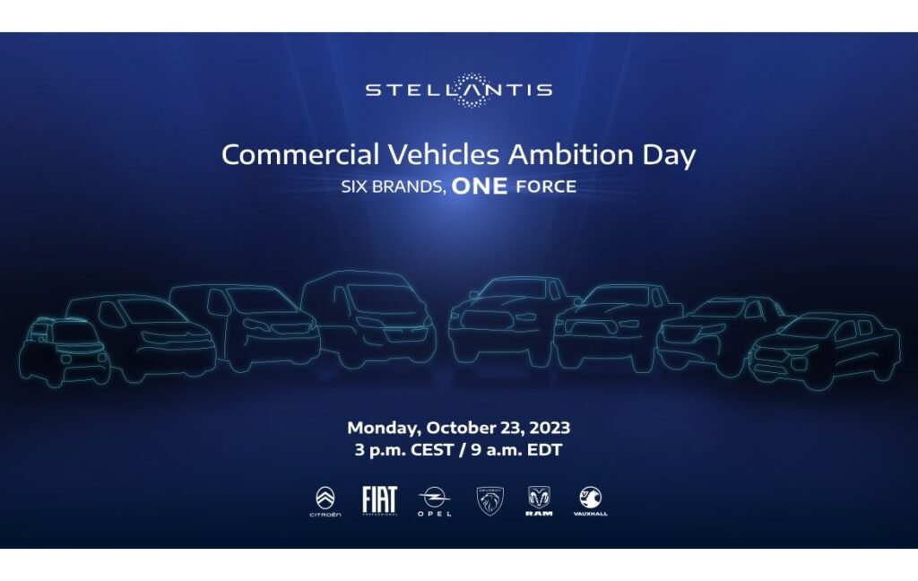 Stellantis apresentará estratégia para veículos comerciais e nova linha global de vans no dia 23 de outubro | Stellantis