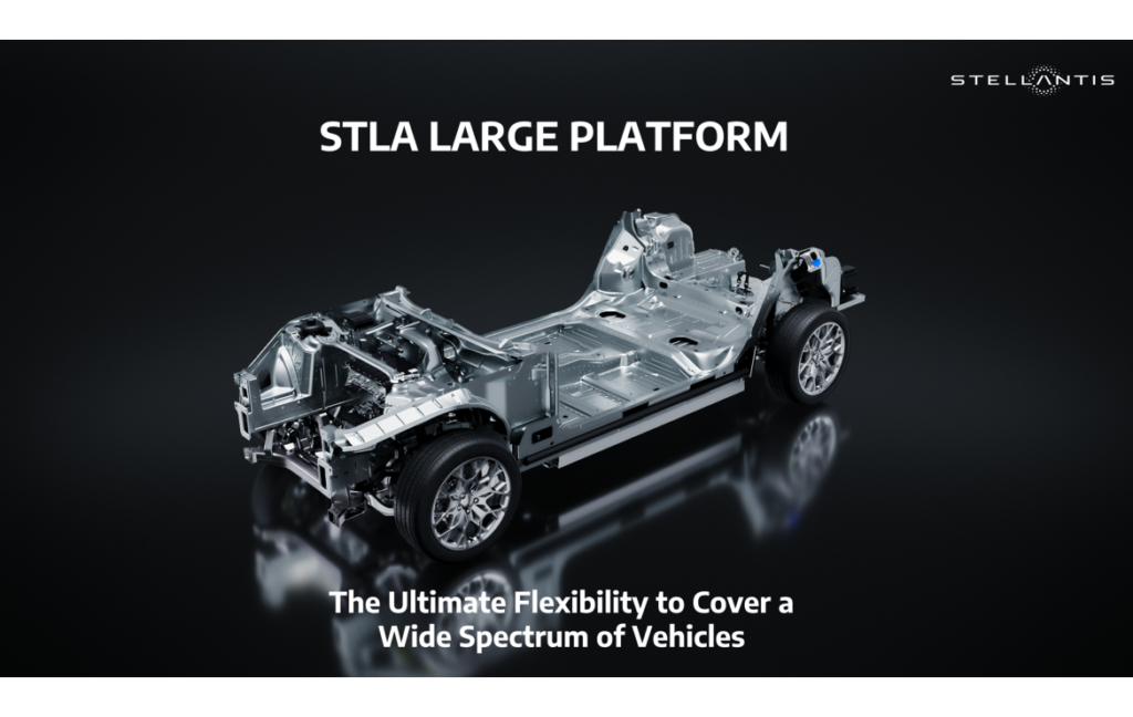 Stellantis lança plataforma STLA Large nativa do BEV com autonomia de 800 km/500 milhas e a máxima flexibilidade para cobrir um amplo espectro de veículos | Stellantis