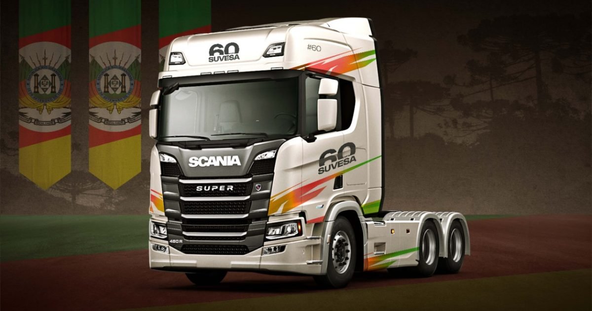 Scania Suvesa festeja 60 anos e anuncia edição especial de caminhão comemorativo