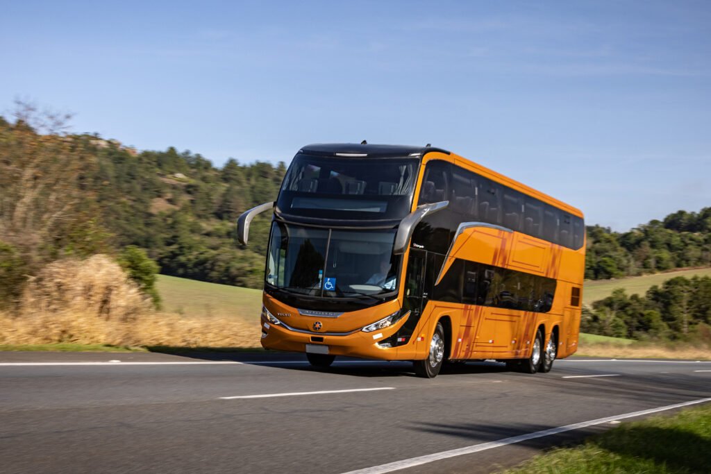Volvo cresce 60% em ônibus rodoviários no Brasil em 2023